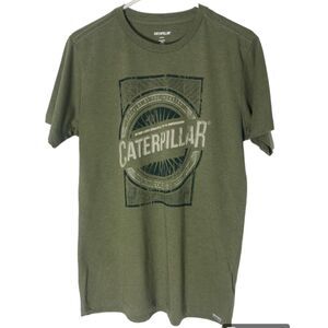 CAT Caterpillar Marshland Heather Graphic Tee Shirt Size Small